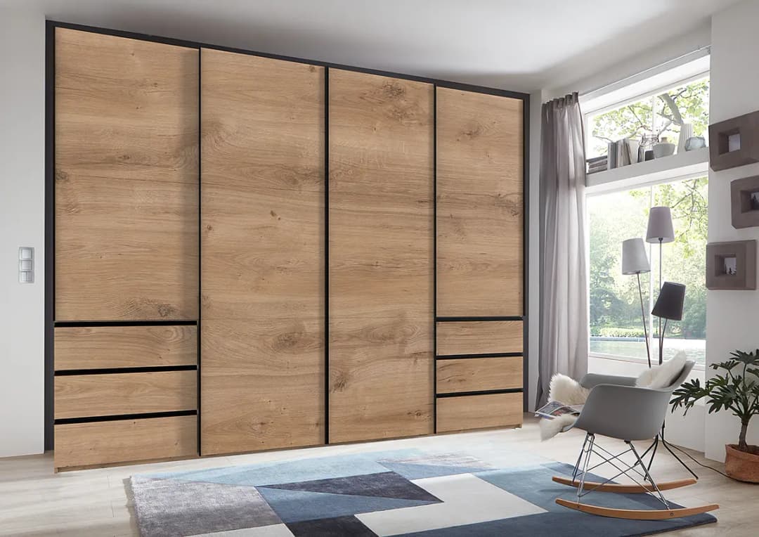 Schwebetürenschrank Level36 236 cm Typ C | Braun