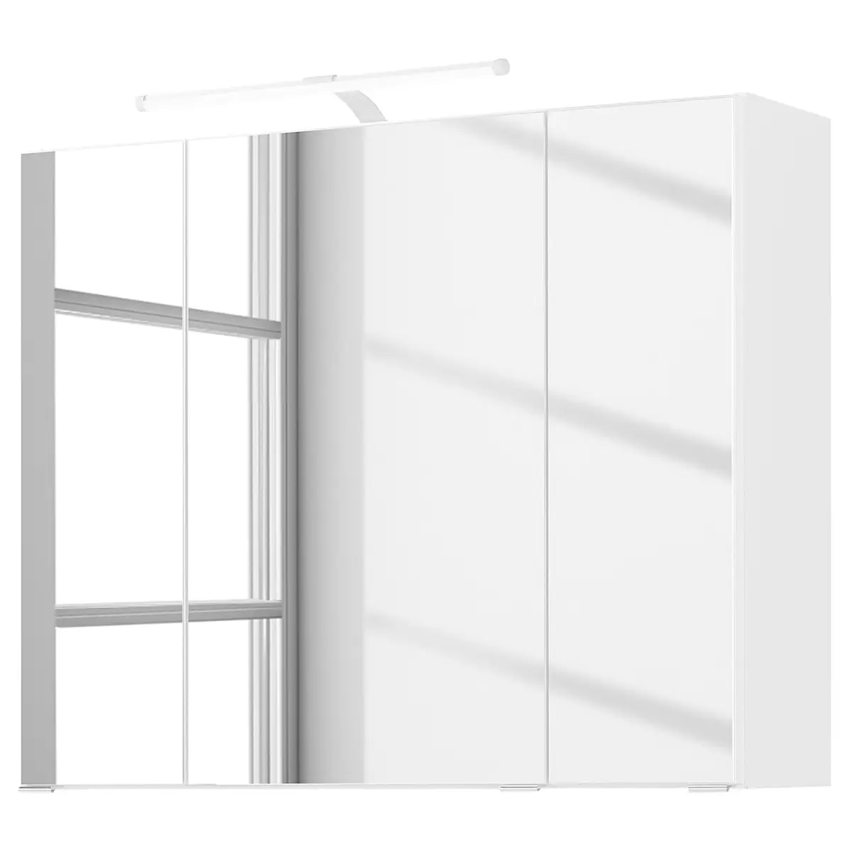 Badezimmerset 2-teilig 80cm Weiß | Weiß