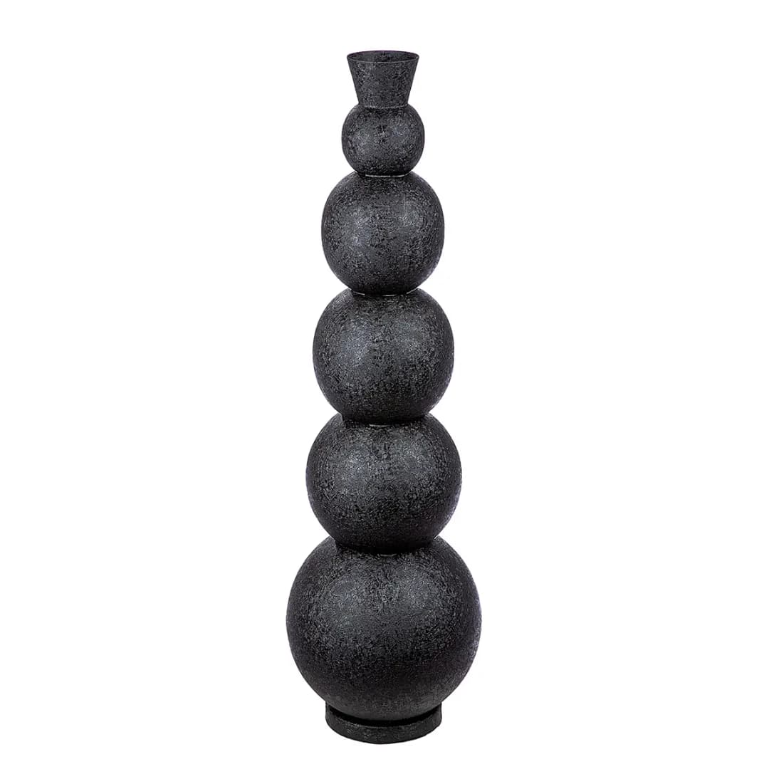 Vase Rotonda 112cm | Schwarz