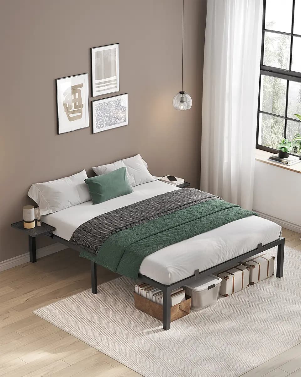 Metallbett Batola | Schwarz