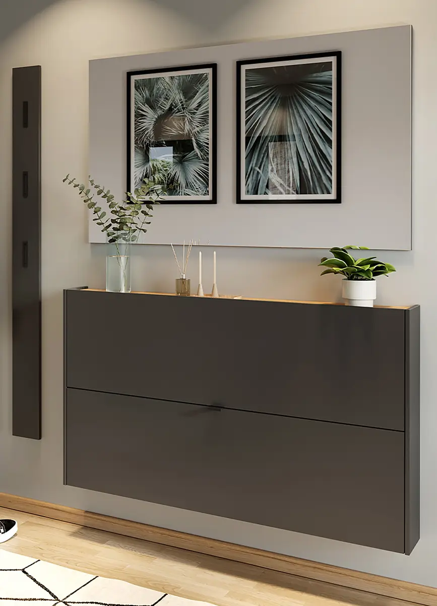 Garderobenset Ameca | Grau
