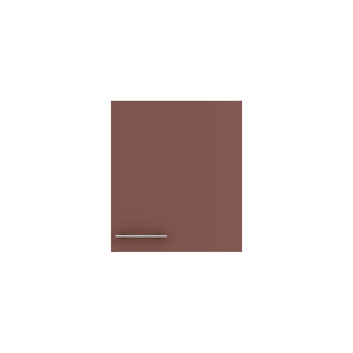 Hängeschrank 50cm Rot/Rostrot/Wildeiche Dekor | Rot