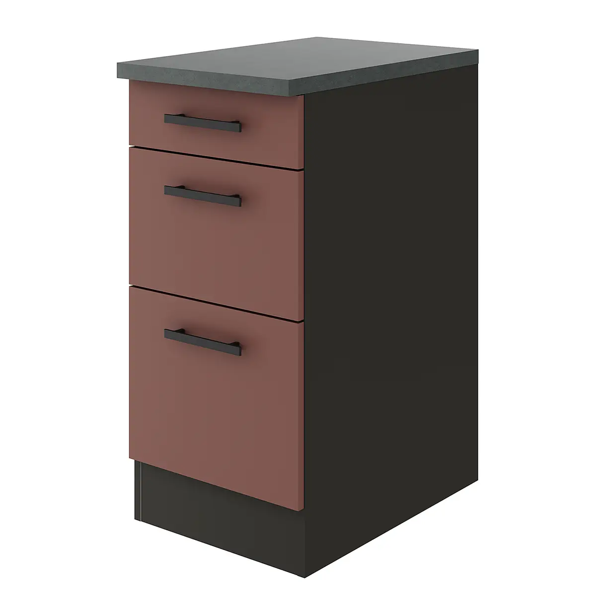 Schubladenunterschrank 40cm | Rot