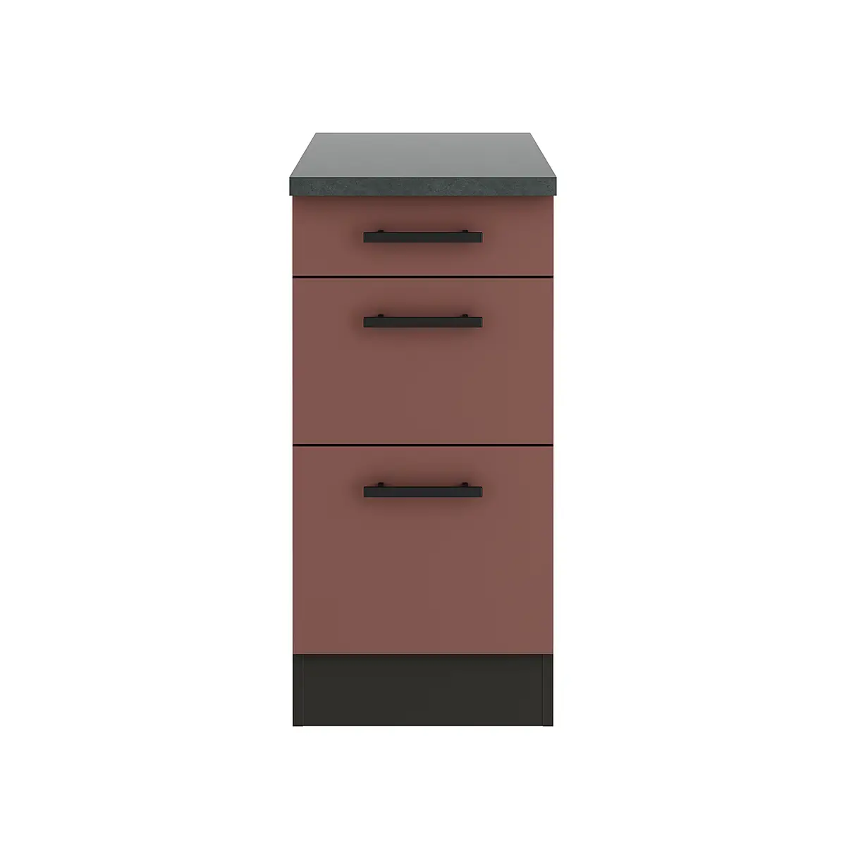 Schubladenunterschrank 40cm | Rot