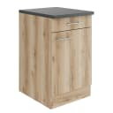 Unterschrank 50cm Braun/Wildeiche Dekor | Holztöne