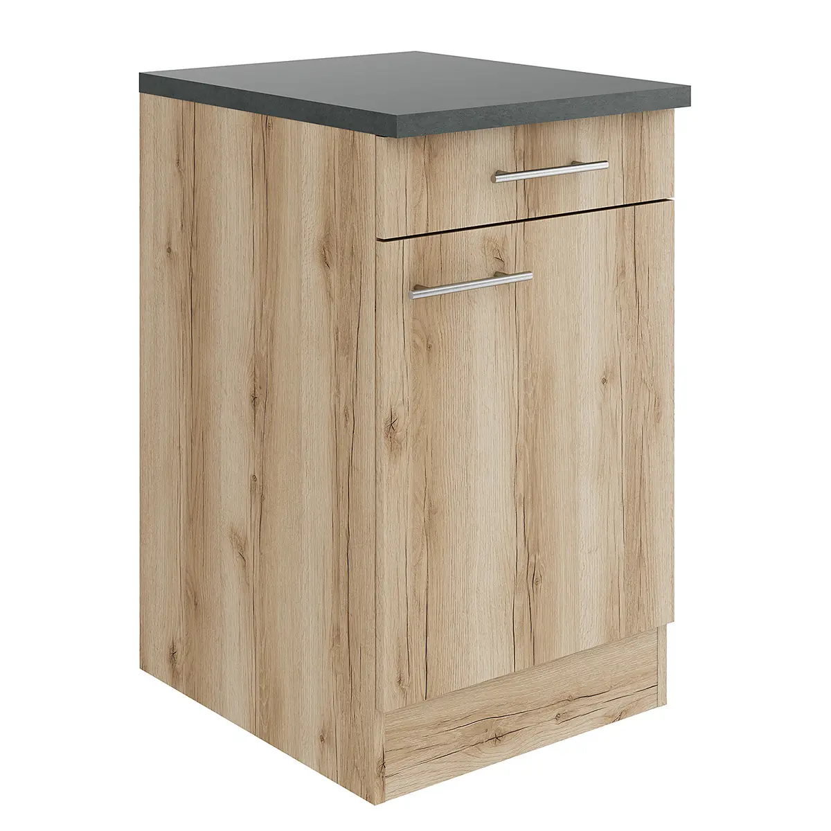 Unterschrank 50cm Braun/Wildeiche Dekor | Holztöne