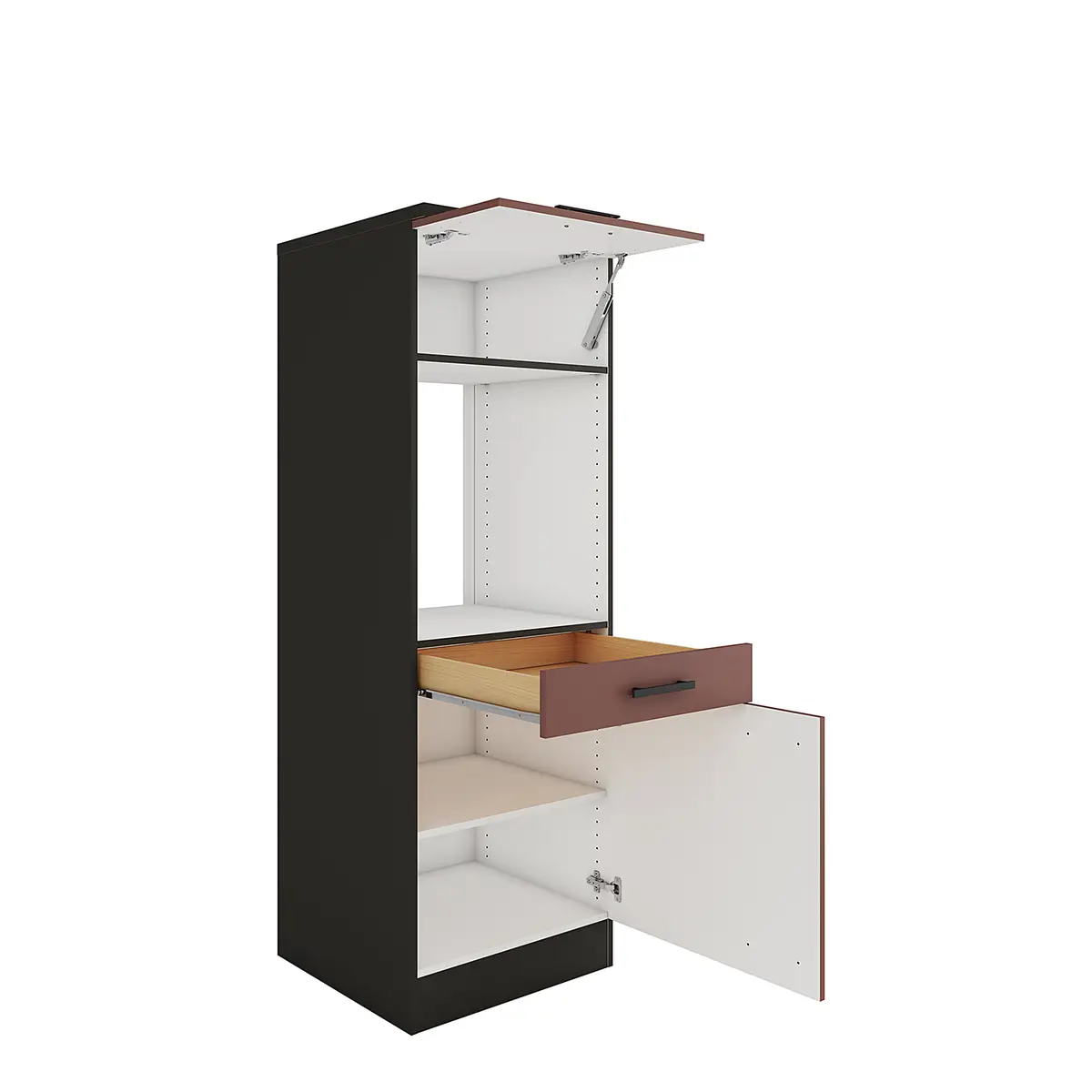 Midi-Backofenschrank | Rot