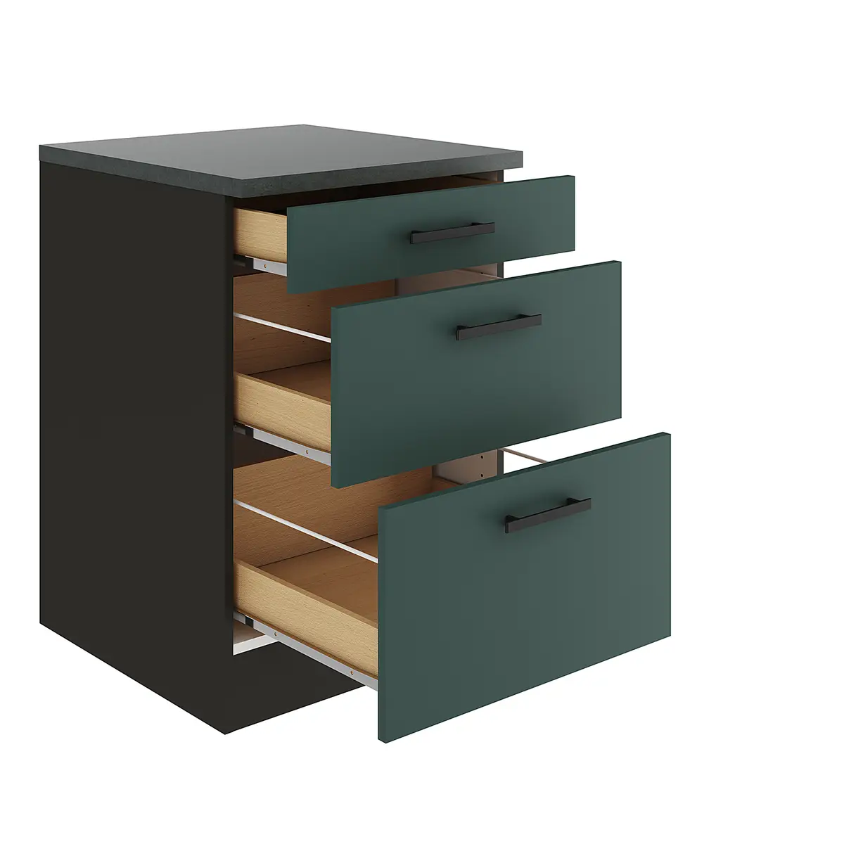 Schubladenunterschrank | Grün