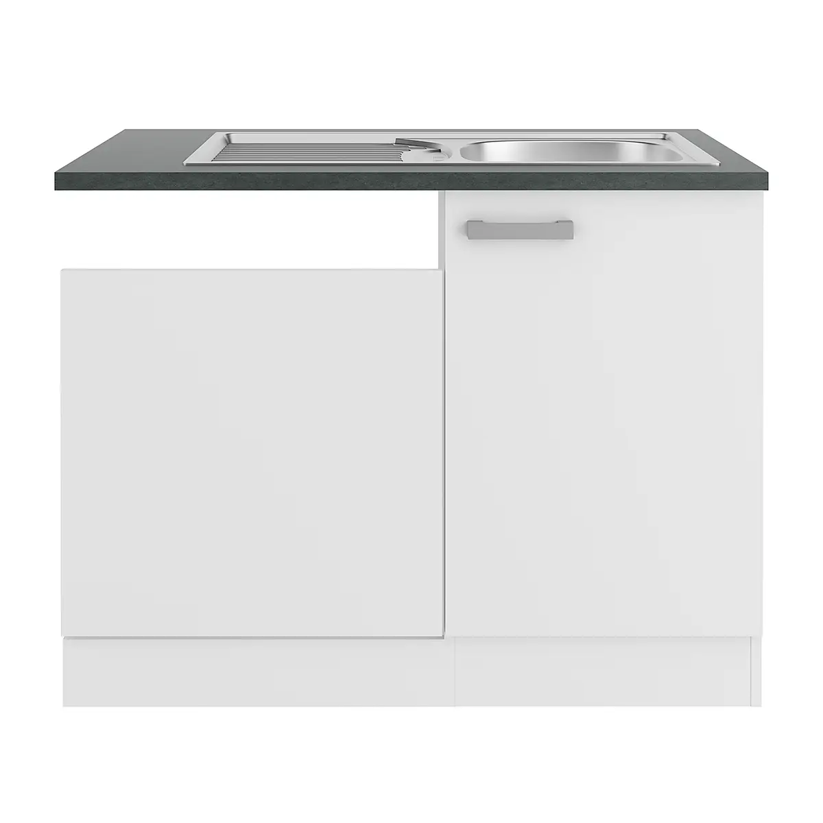Spülenschrank Variante B | Weiß