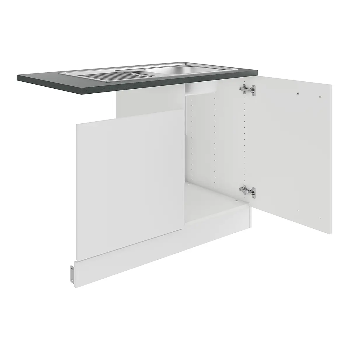 Spülenschrank Variante B | Weiß