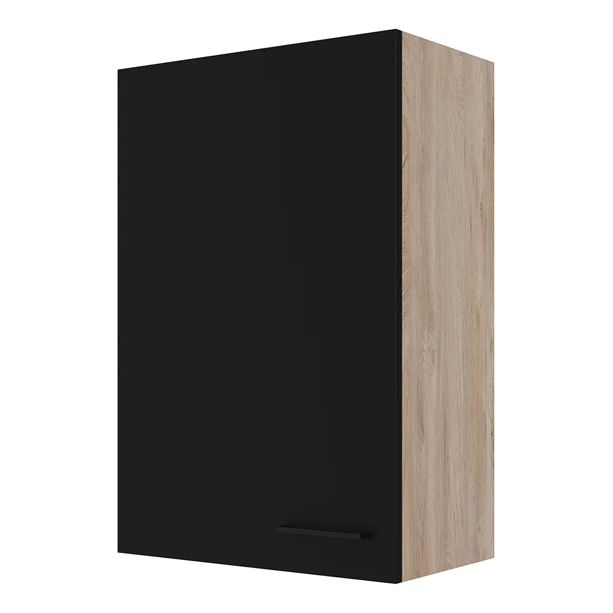 loftscape Hängeschrank XXL 60cm Schwarz/Schwarz/Wildeiche | Holztöne