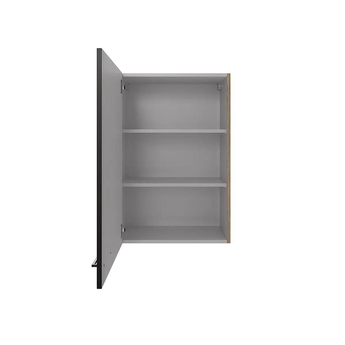 loftscape Hängeschrank XXL 60cm Schwarz/Schwarz/Wildeiche | Holztöne