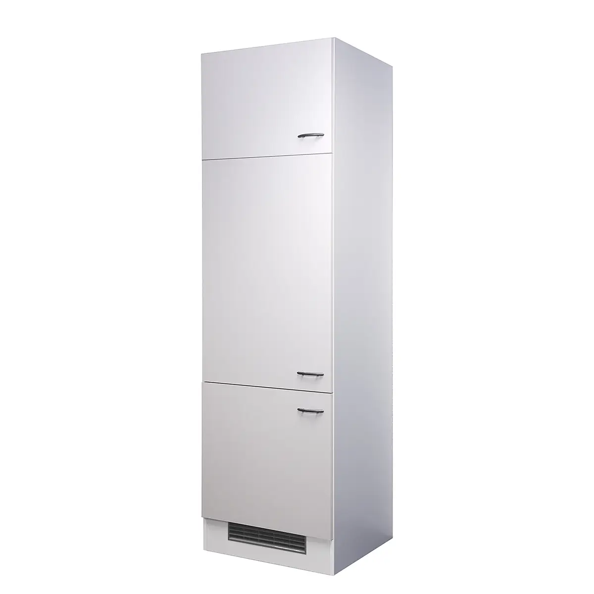 loftscape Kühlumbauschrank 200cm Weiß mit Kühlschrank | Weiß
