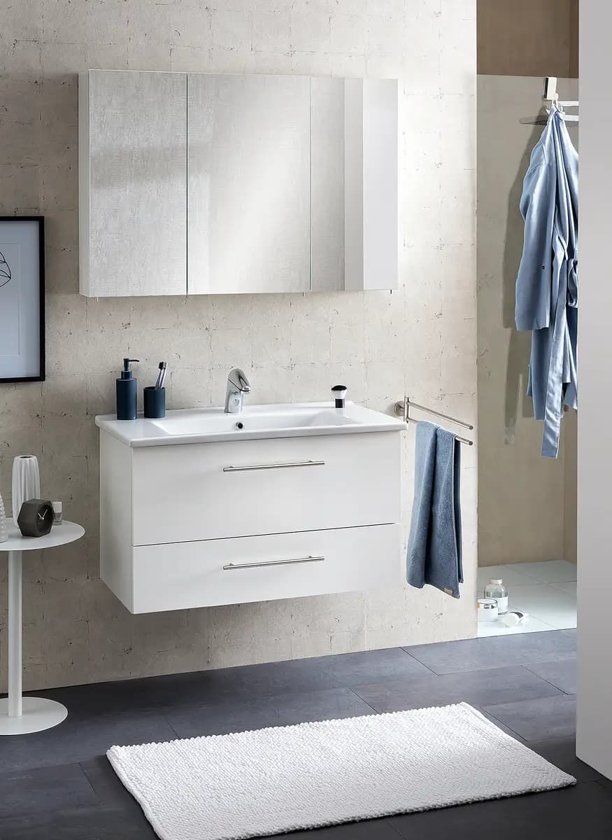 Schildmeyer Spiegelschrank 120cm Weiß | Weiß