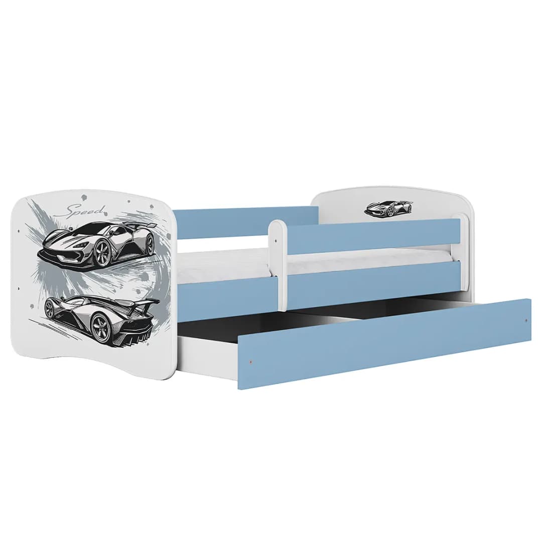 Einzelbett - Auto 80 x 160cm mit Lattenrost & Matratze