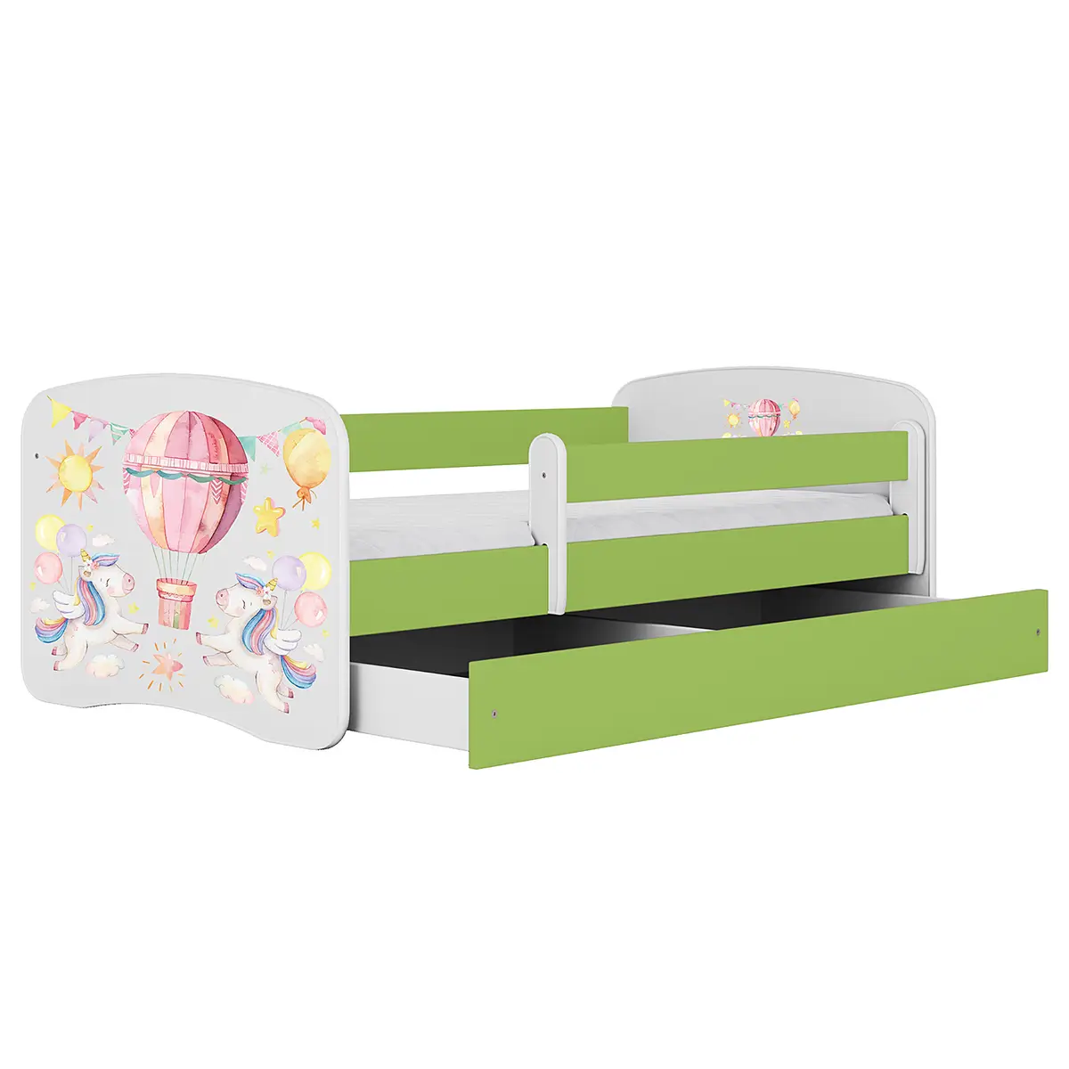 Kids Club Collection Einzelbett Einhorn 70 x 140cm mit Lattenrost