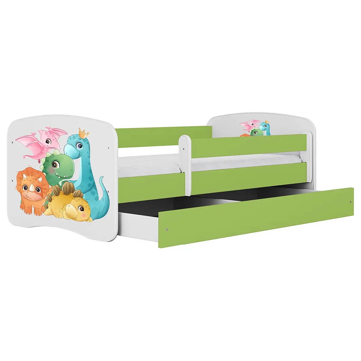 Kids Club Collection Einzelbett - Dino 80 x 160cm mit Lattenrost