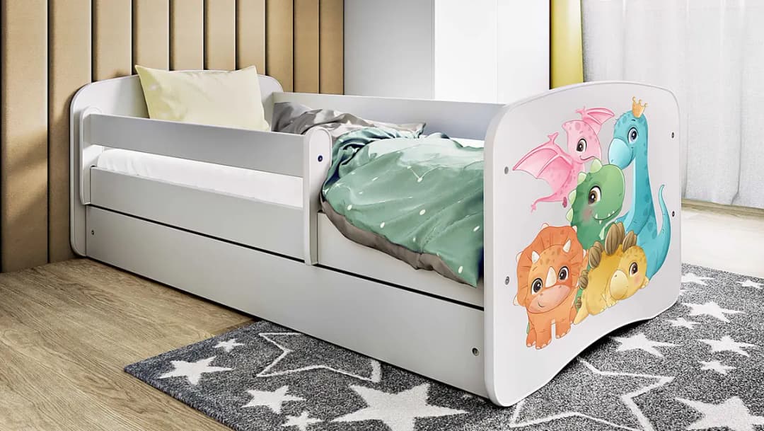 Kids Club Collection Buyo Einzelbett | Weiß