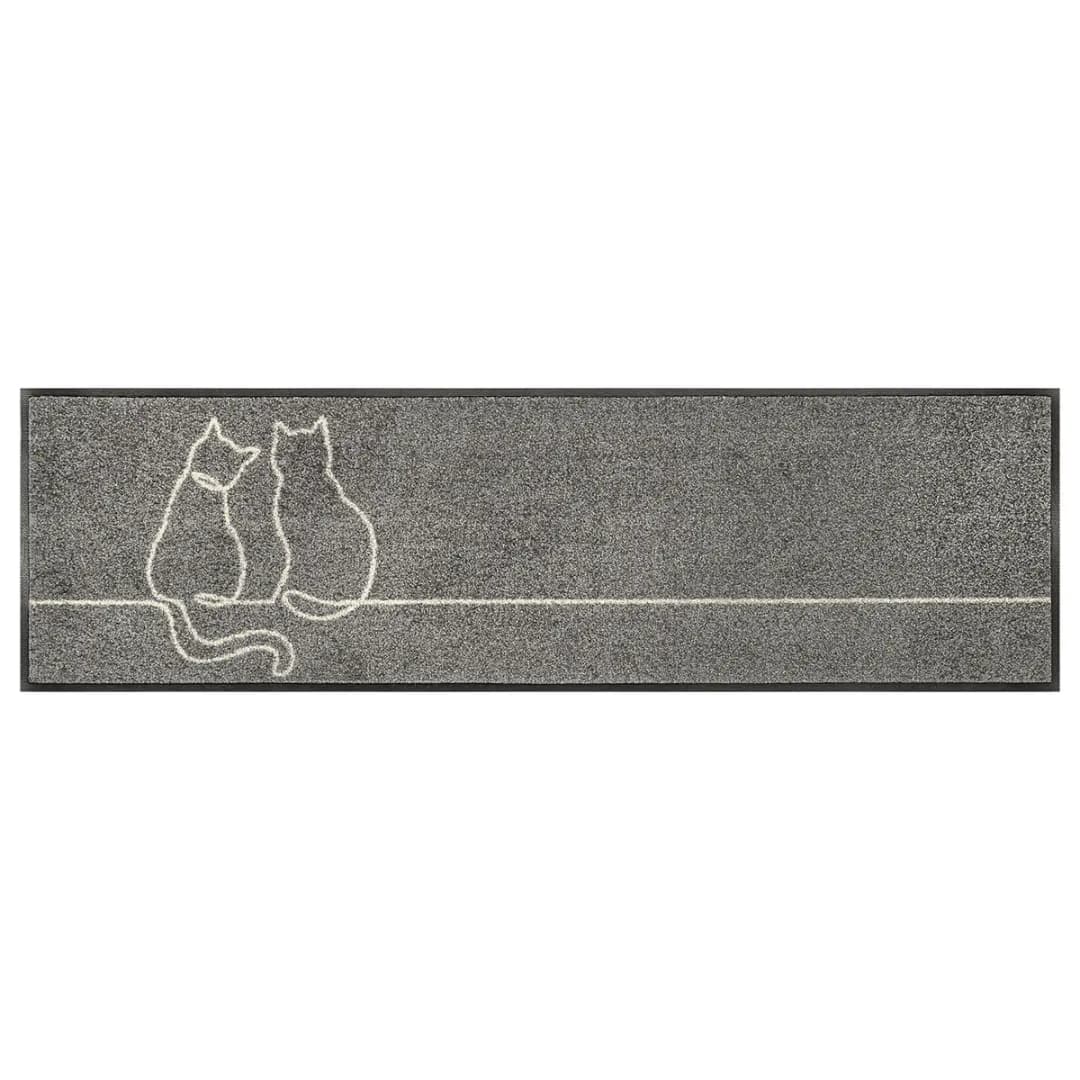 Fuß- & Sauberlaufmatte Lovetails | Grau
