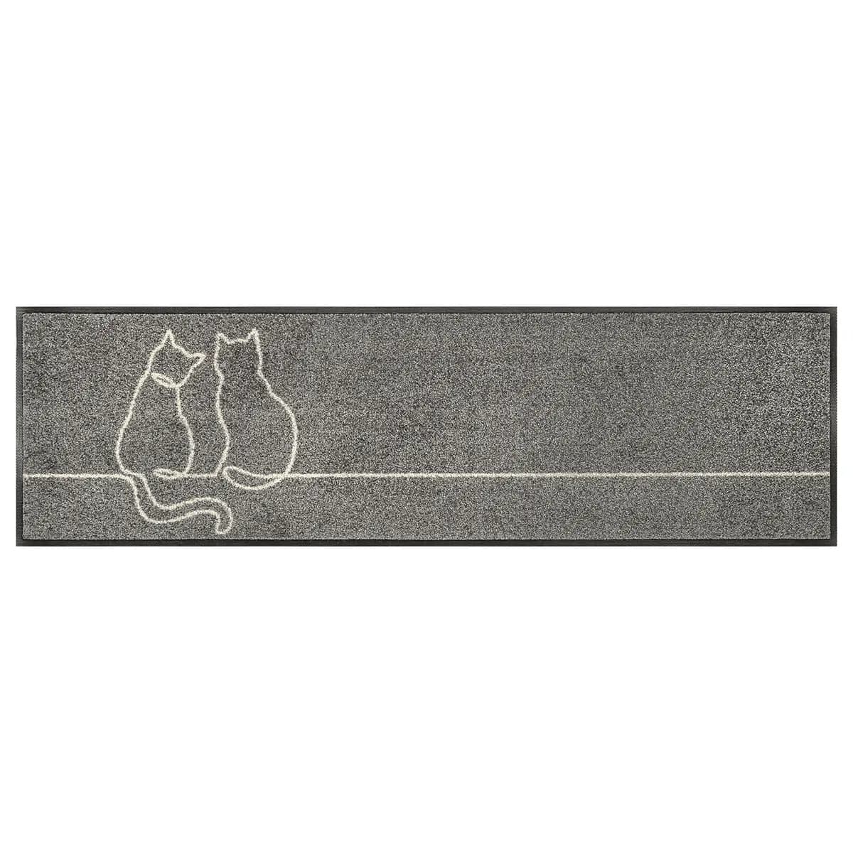 Fuß- & Sauberlaufmatte Lovetails | Grau