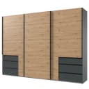 Schwebetürenschrank Level36 216 cm Typ A 300cm | Holztöne