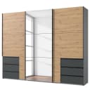 Schwebetürenschrank Level36 236 cm Typ A 300cm | Holztöne