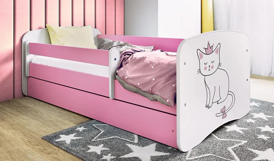 Einzelbett Buyo | Rosa