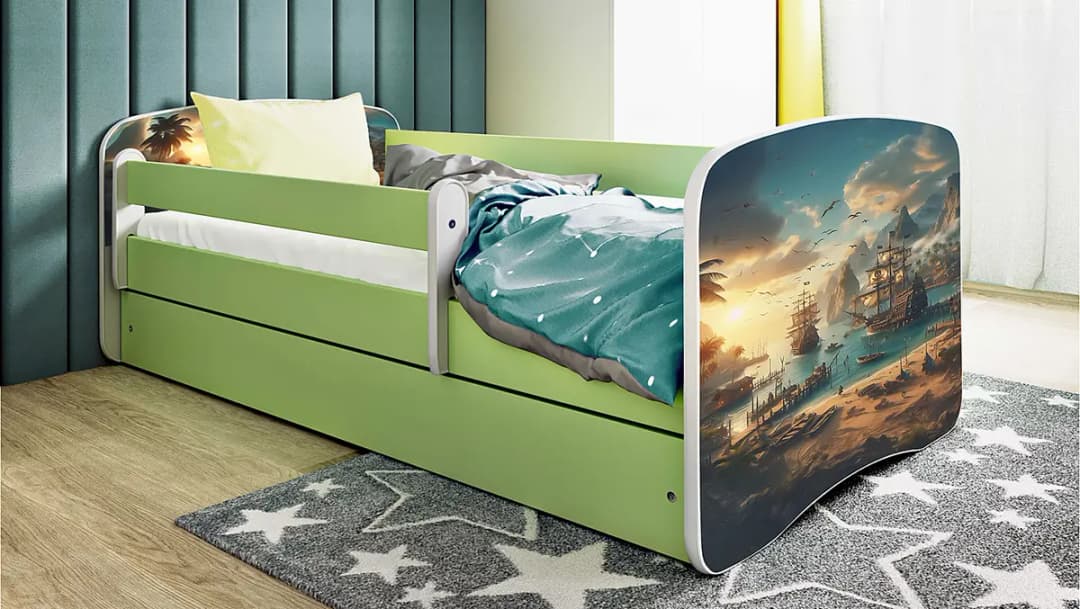 Kocot Kids Einzelbett Buyo | Mehrfarbig
