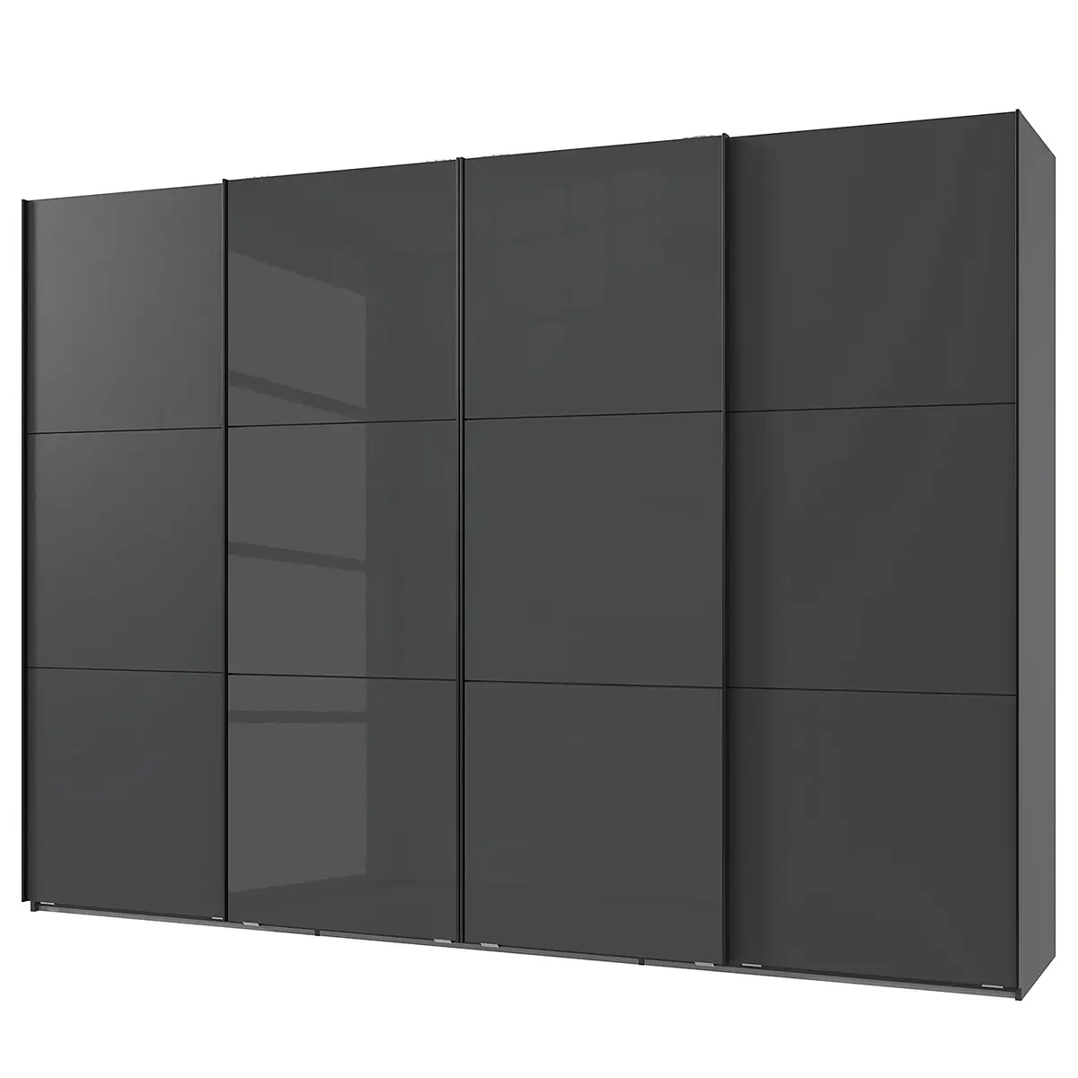Schwebetürenschrank Level36 216 cm Typ C | Grau