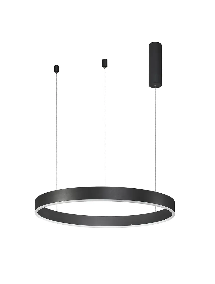 Nova Luce Pendelleuchte Motif Typ A Ø 60cm Schwarz | Schwarz