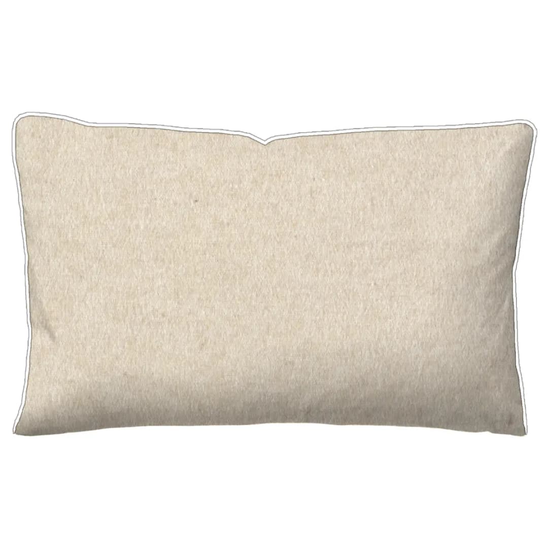 Melange-Flanell Kissenbezug Zordo Beige/Beige 40 x 80cm Flanell
