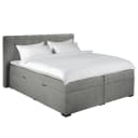 loftscape Boxbett Brapa 160 x 200cm Webstoff Aranja Grau | Grau
