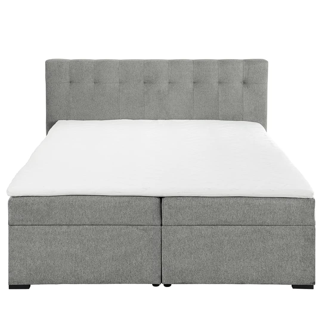 loftscape Boxbett Brapa 160 x 200cm Webstoff Aranja Grau | Grau