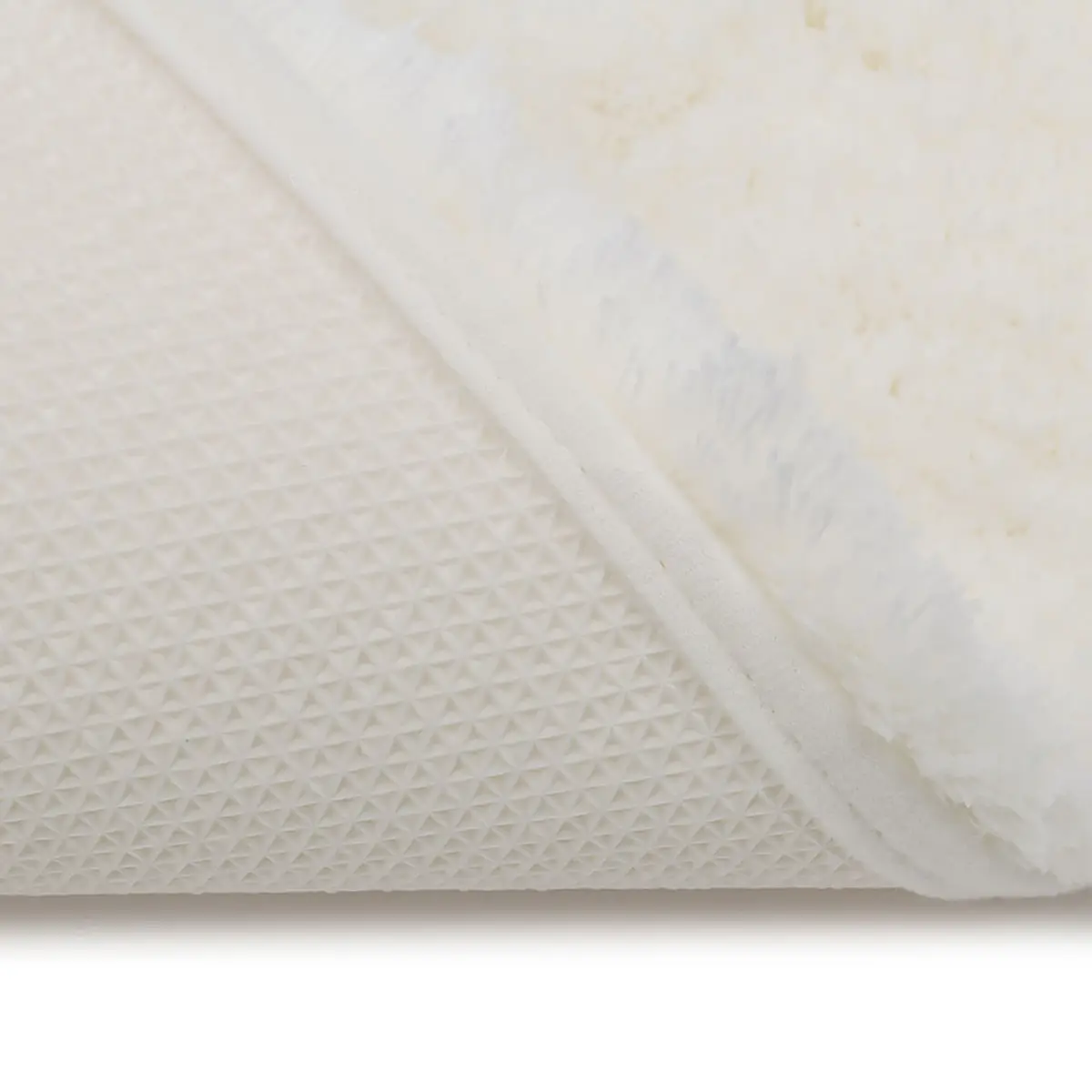 Badteppich Deluxe Typ A 60 x 100cm Weiß/Creme | Beige