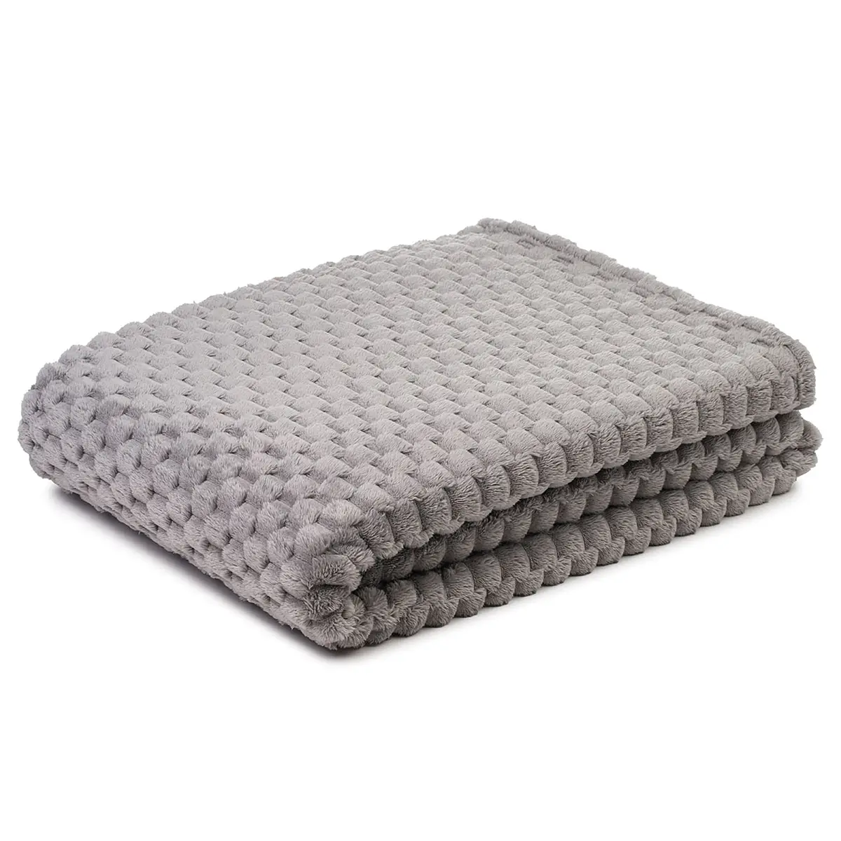 Wohndecke Jacquard Bubbles | Silber