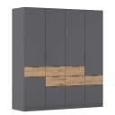 Drehtürenschrank Luca | Grau