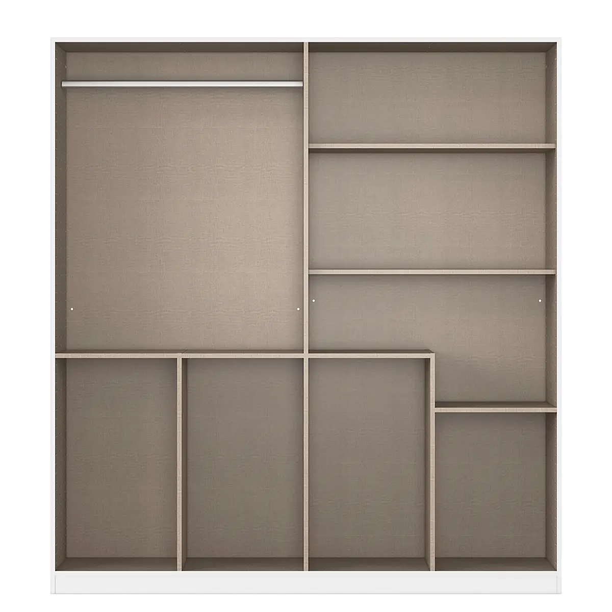 Drehtürenschrank Luca | Grau