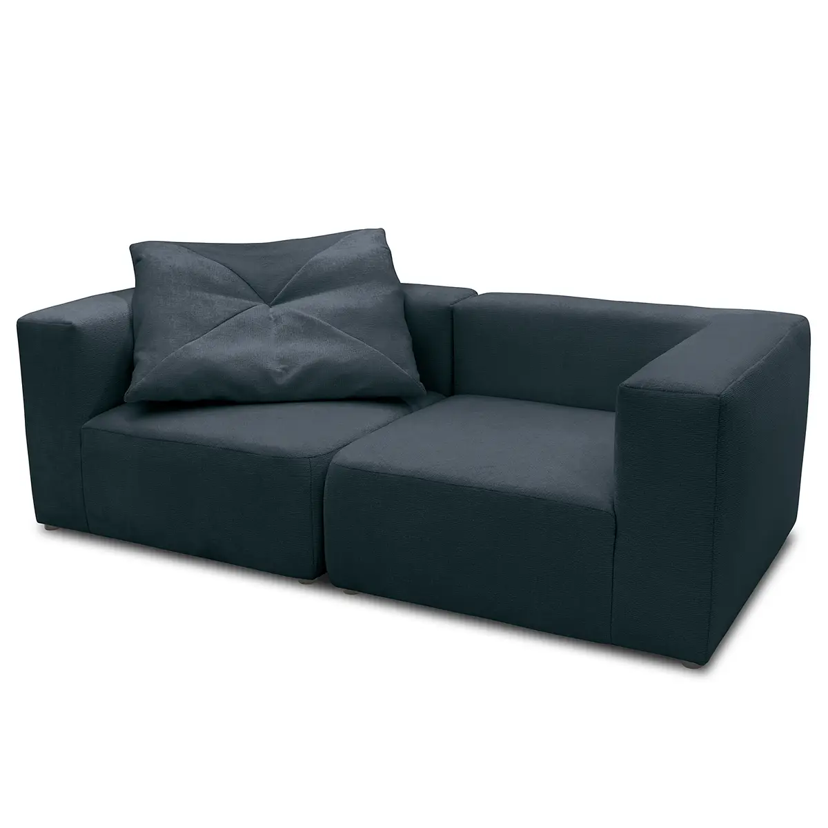 2-Sitzer Sofa Blau Microfaser Sofina | Blau
