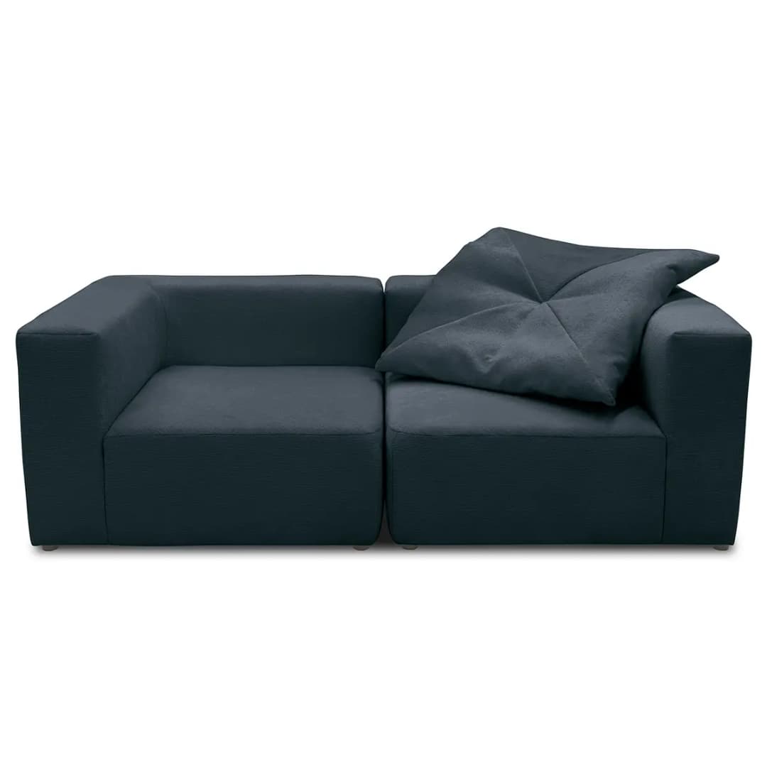 2-Sitzer Sofa Blau Microfaser Sofina | Blau