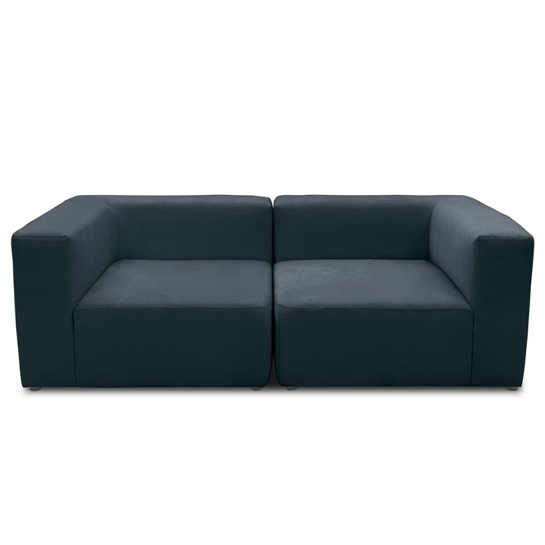 2-Sitzer Sofa Blau Microfaser Sofina | Blau