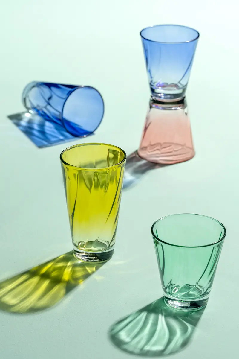 Trinkglas Twist Typ B 4er Set | Grün