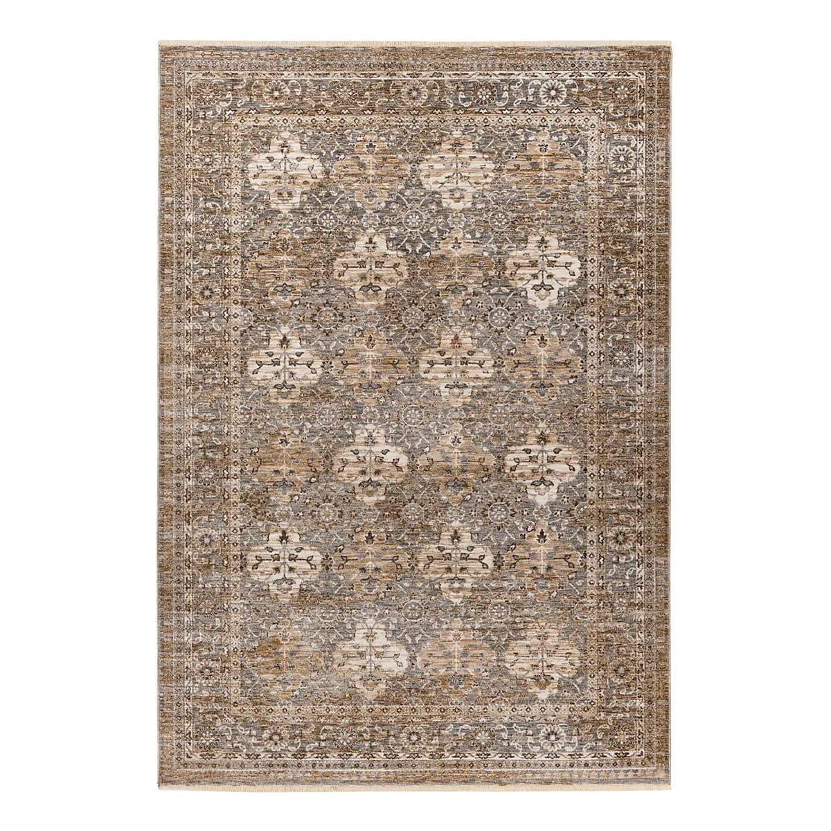 Kurzflorteppich My Laos Typ B | Silber