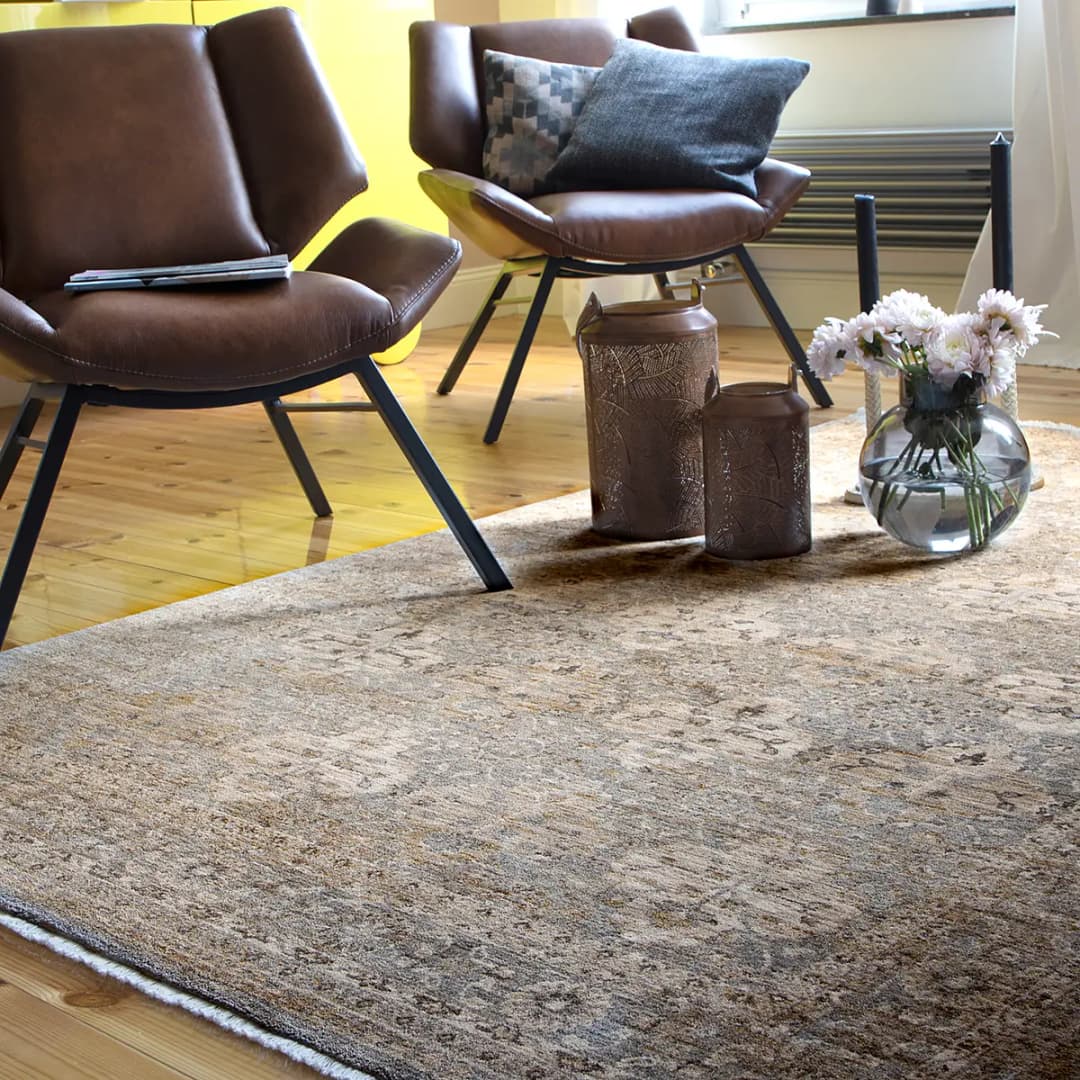 Kurzflorteppich My Laos Typ B | Silber