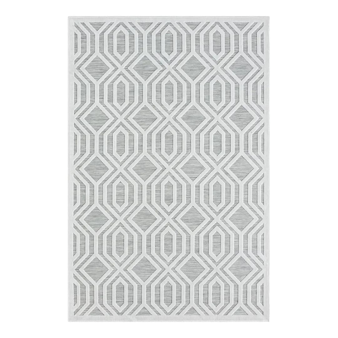 Outdoor-Teppich Eden Typ A Grau/Weiß | Grau