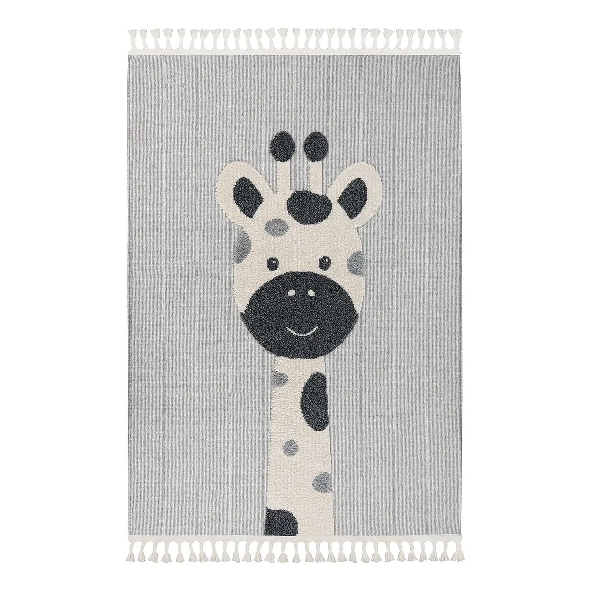 Kinderteppich my Fano Gira 160 x 230cm Schwarz/Grau | Grau