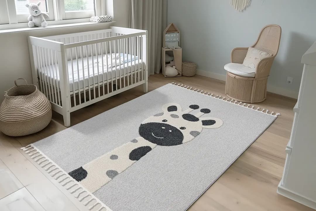 Kinderteppich my Fano Gira 160 x 230cm Schwarz/Grau | Grau