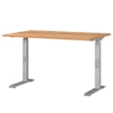 Höhenverstellbarer Schreibtisch Downey 120cm | Holztöne