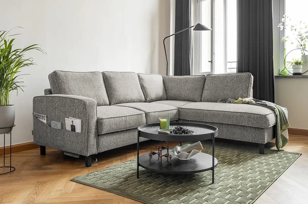 Fredriks Ecksofa Kuhni | Grau