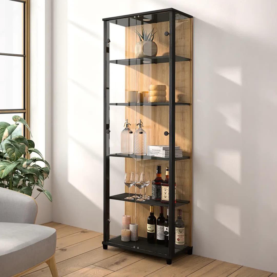 Fredriks Vitrienschrank Exhibit | Schwarz