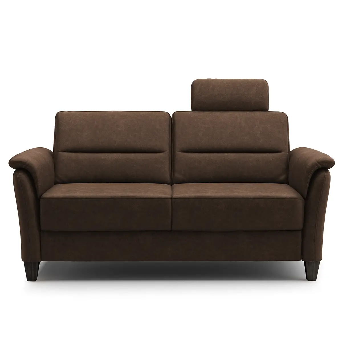 3-Sitzer Sofa Braun Microfaser Priya | Braun